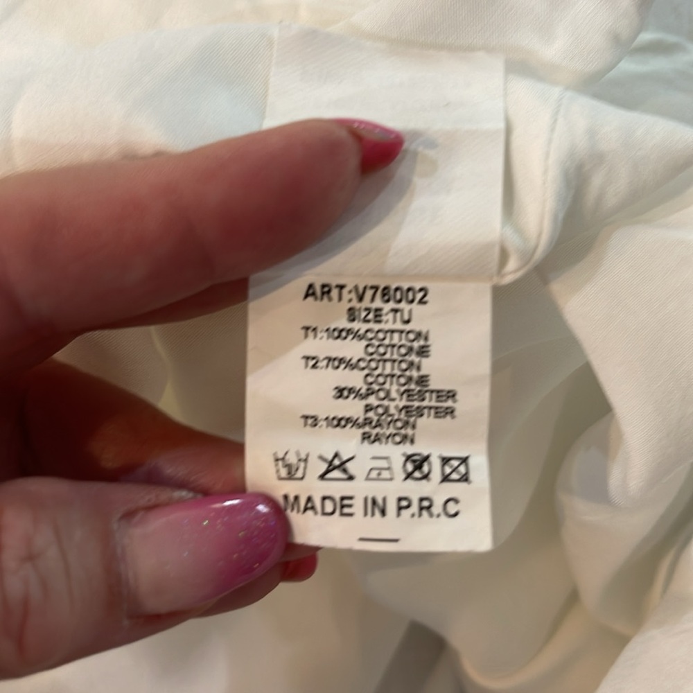 SOLD - Sexy Frayed Denim and White Cotton Sundress - Picture 11 of 12